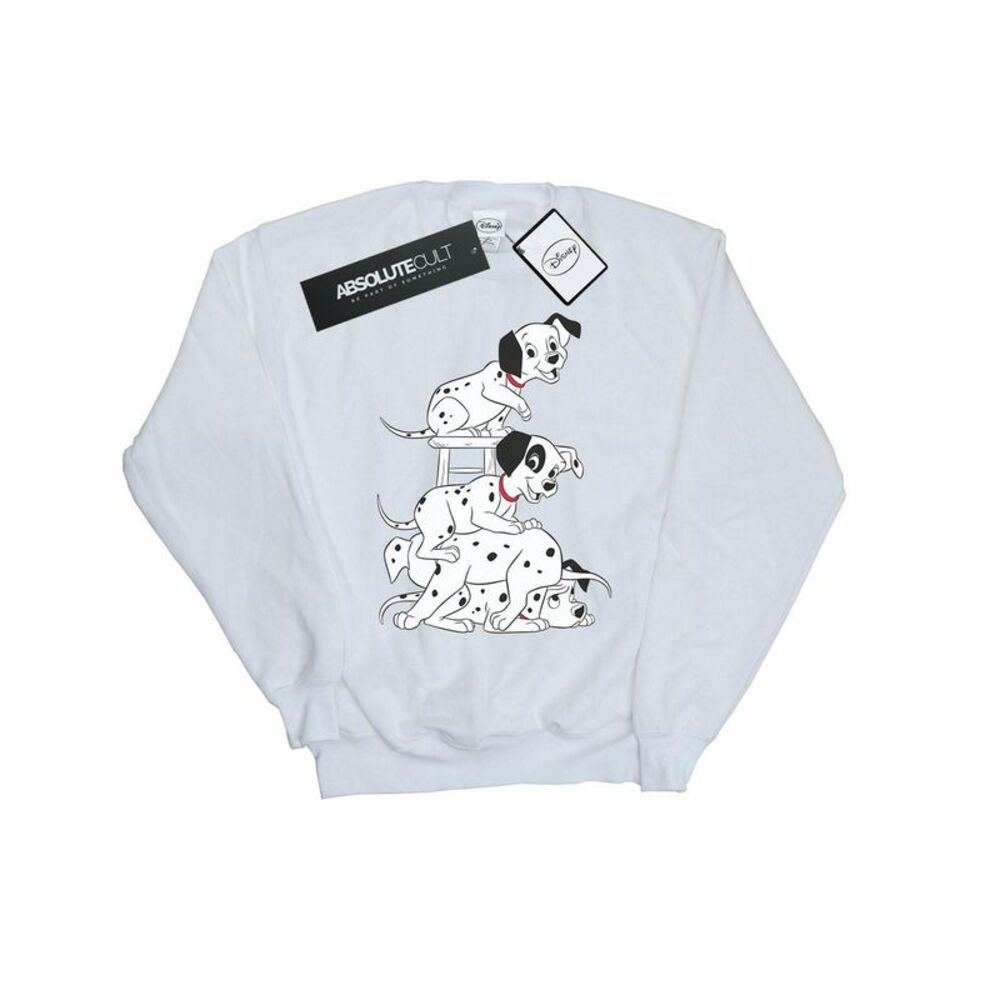 101 Dalmatians Boys Chair Sweatshirt / White
